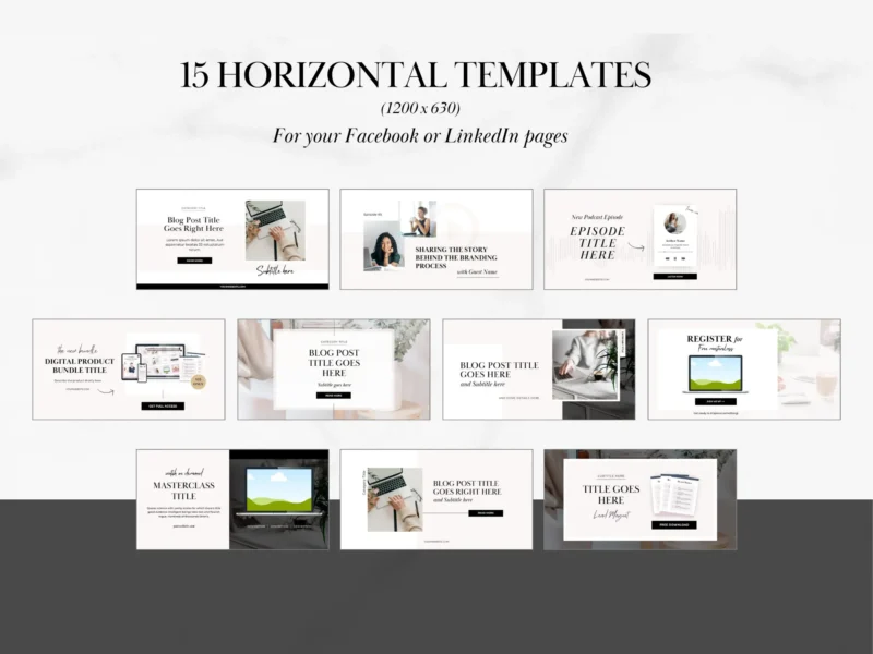 Social Media Canva Templates | Joanna Collection - Image 6