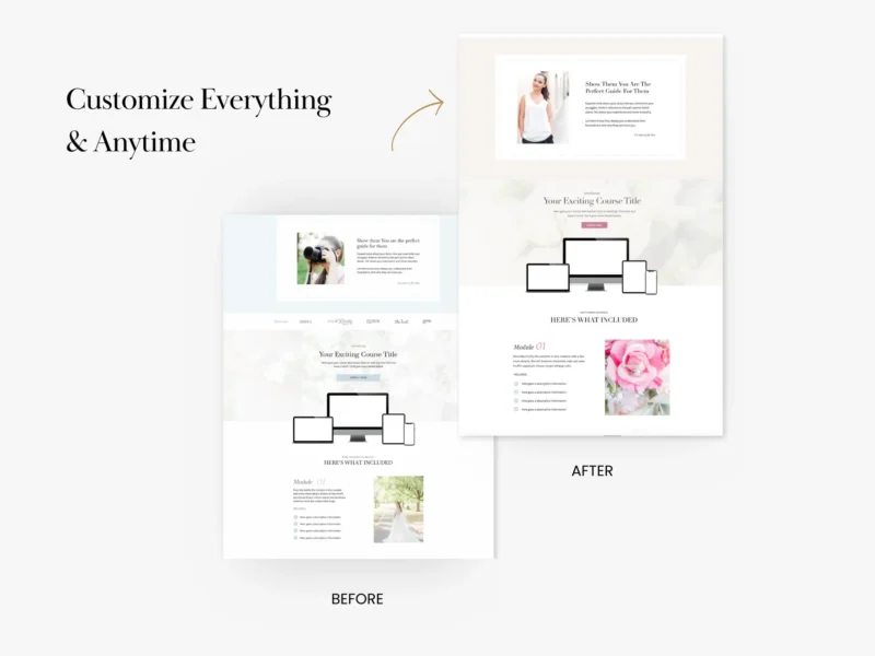 Website, Sales Page Showit and Canva Template Bundle | Camelia Collection - Image 5