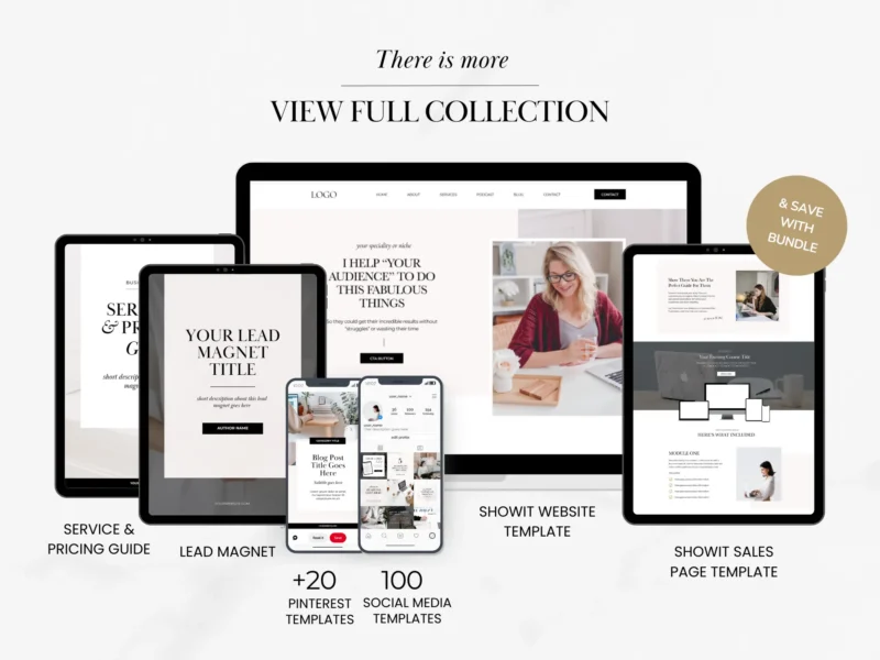 Website Showit Template  | Joanna Collection - Image 9