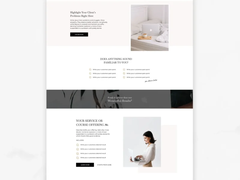 Website Showit Template  | Joanna Collection - Image 4