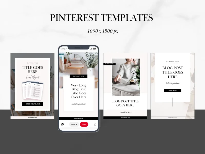 Pinterest Canva Templates | Joanna Collection - Image 2