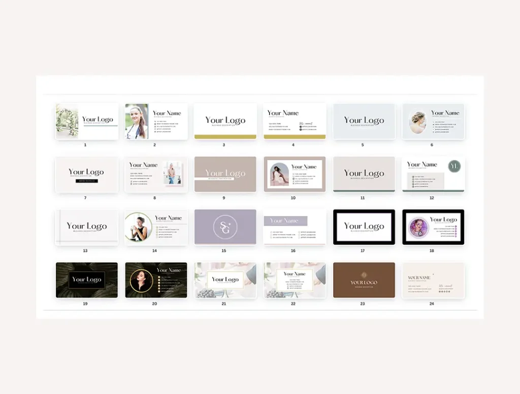 Business card templates preview 3
