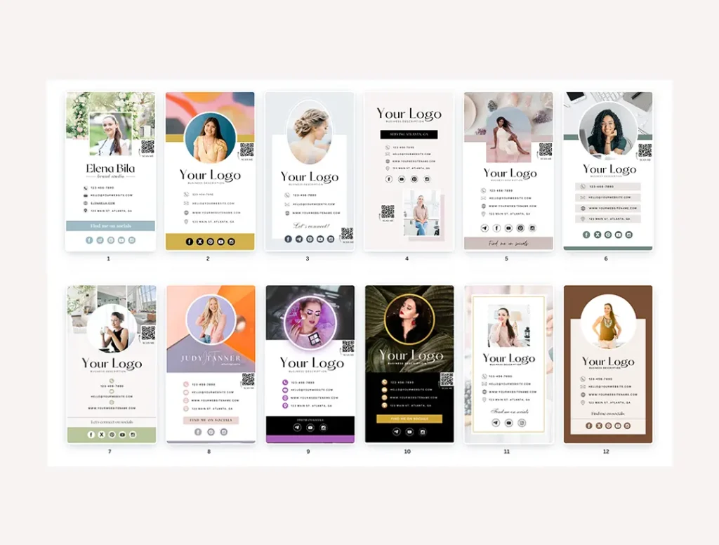 Digital Business card templates preview 2