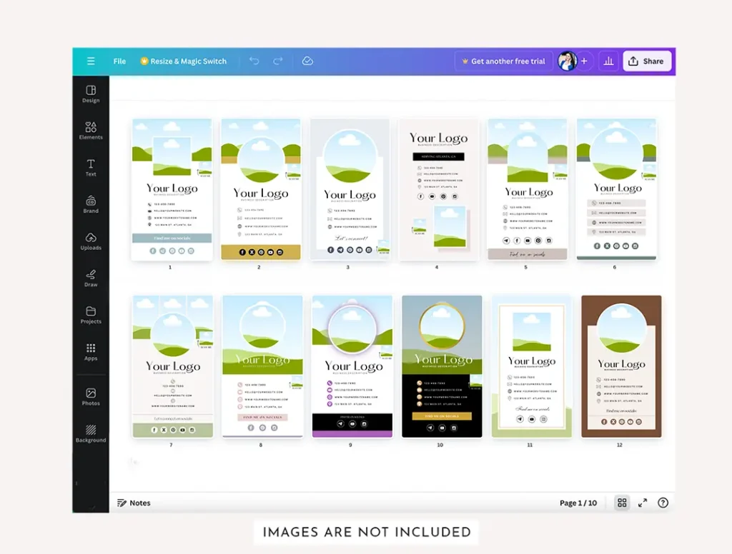 Digital Business card templates preview canva copy 3