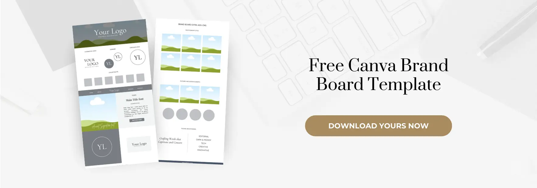 Free Canva Brand Board Template opt in2