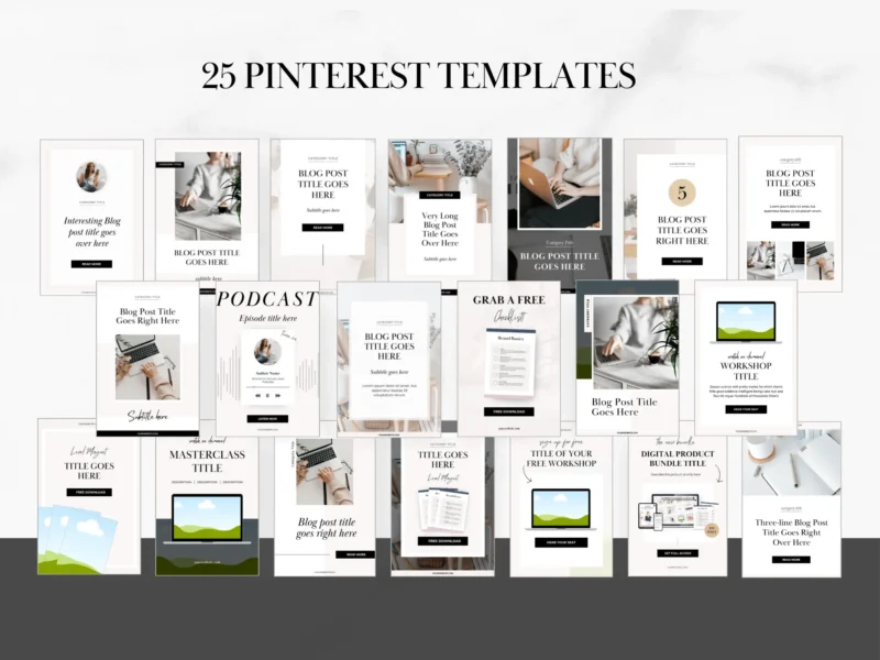 Pinterest Canva Templates | Joanna Collection - Image 4