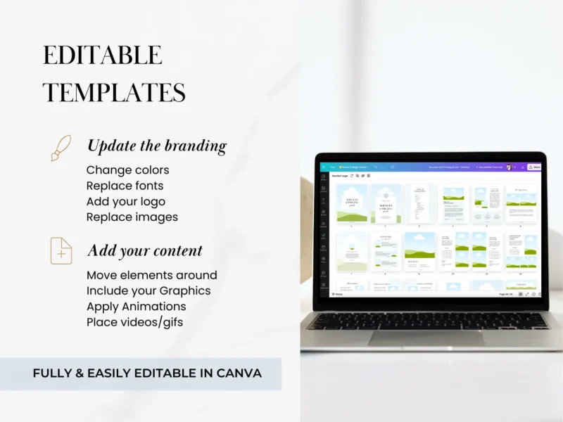 Service & Pricing Guide Canva Template | Camelia Collection - Image 4