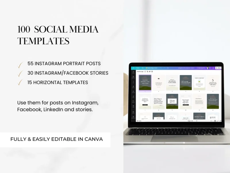 Social Media Canva Templates | Joanna Collection - Image 2