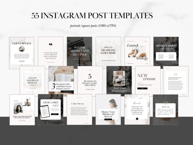 Social Media Canva Templates | Joanna Collection - Image 4