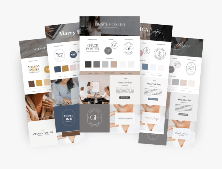 The Elevated Brand Kit Canva Logo Templates