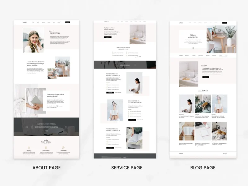 Website Showit Template  | Joanna Collection - Image 2