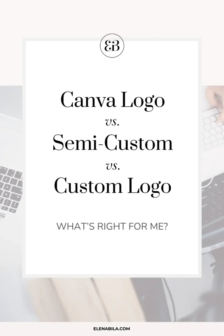 Canva Logo vs. Semi-Custom vs. Custom Logo Design – What’s Right for Me?