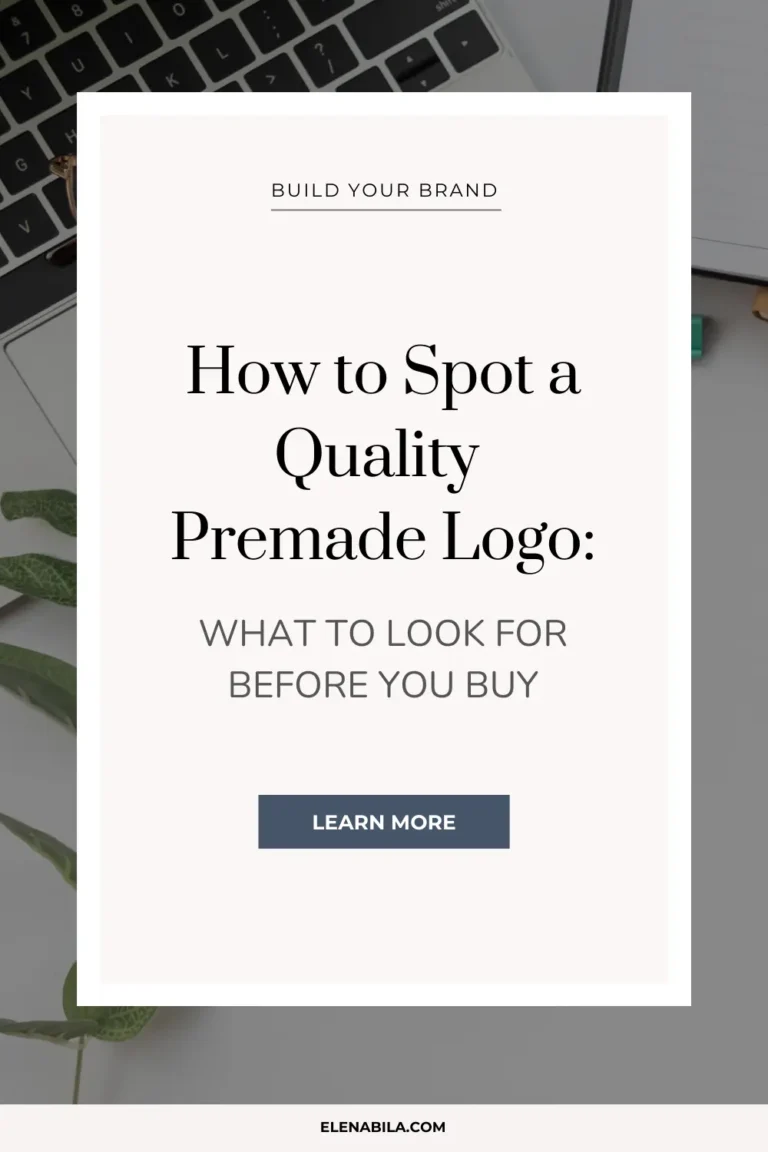 How to Spot a Quality Premade Logo: What to Look for Before You Buy