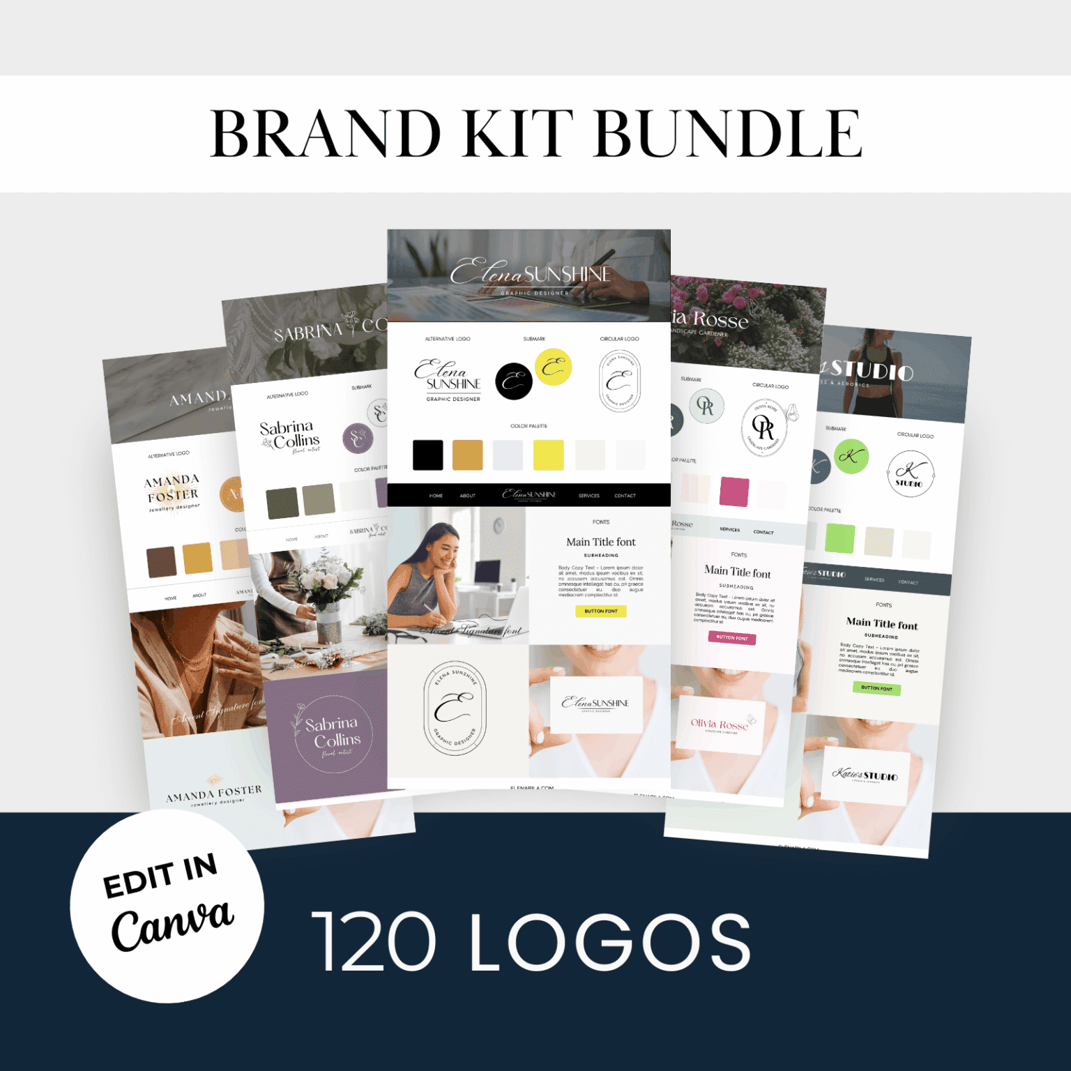 1 Branding kit Logo bundle