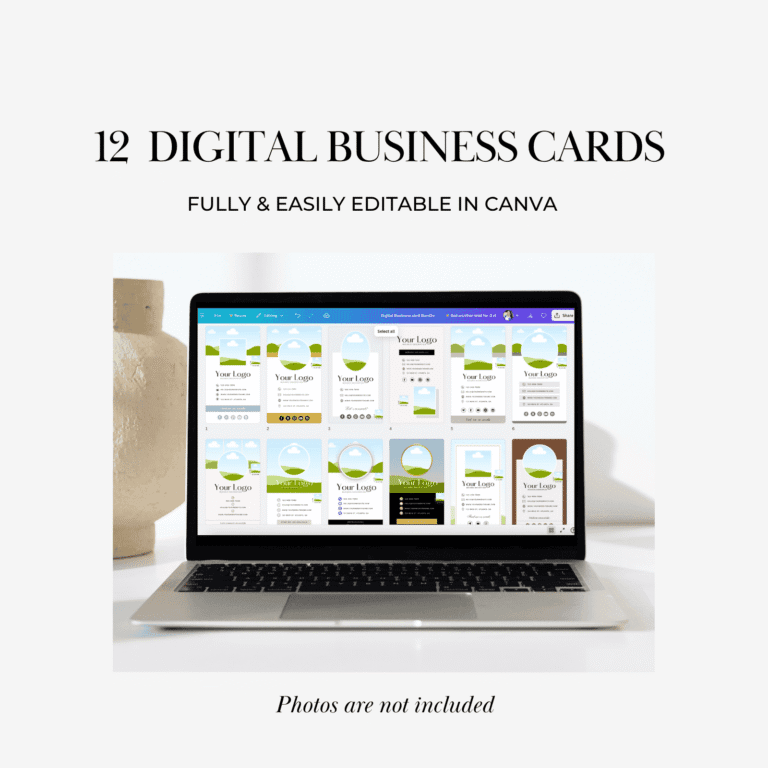 2) Diy digital business card templates