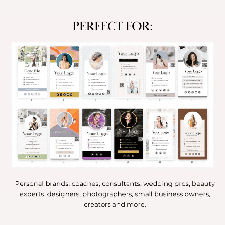 6) Small business tools - Calling card templates