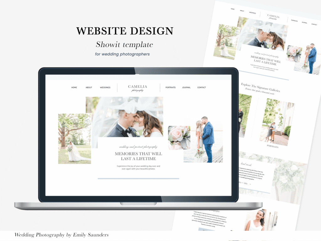 Website Showit template Camelia
