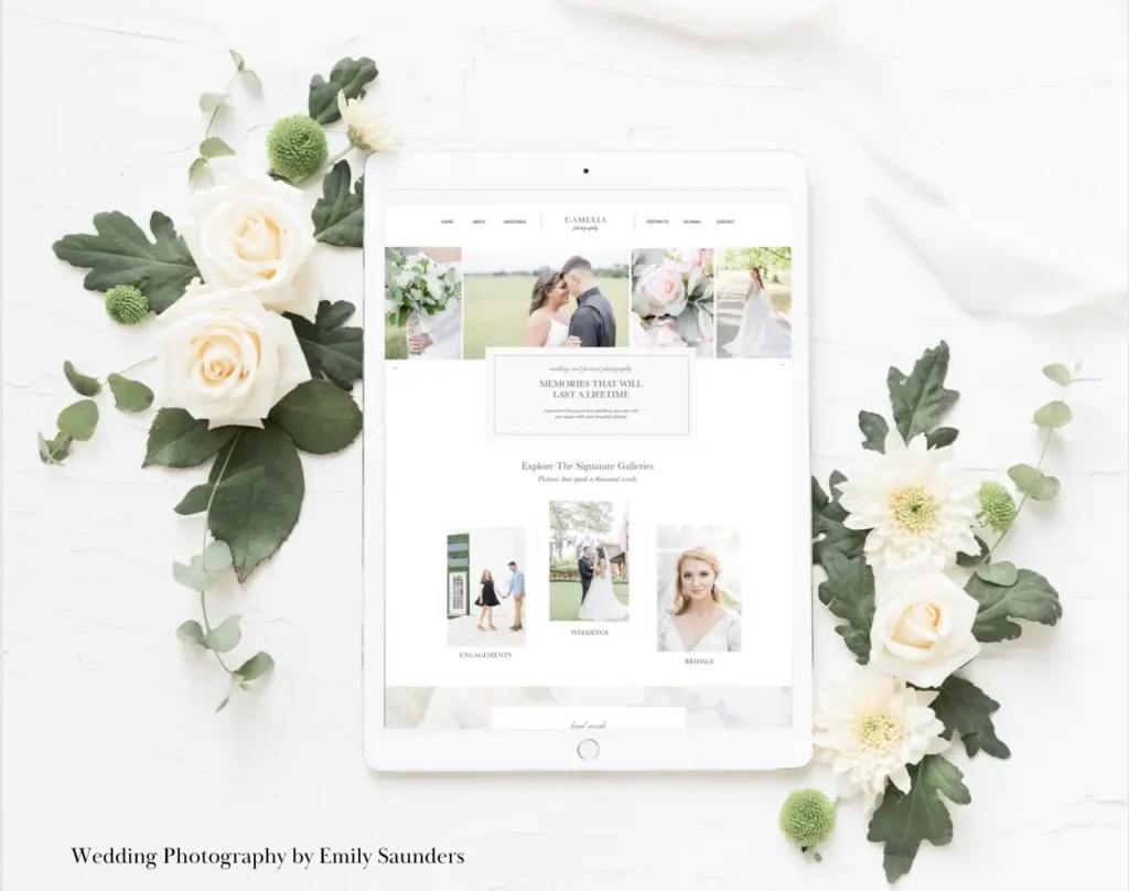 Website Showit template by Elena Bila